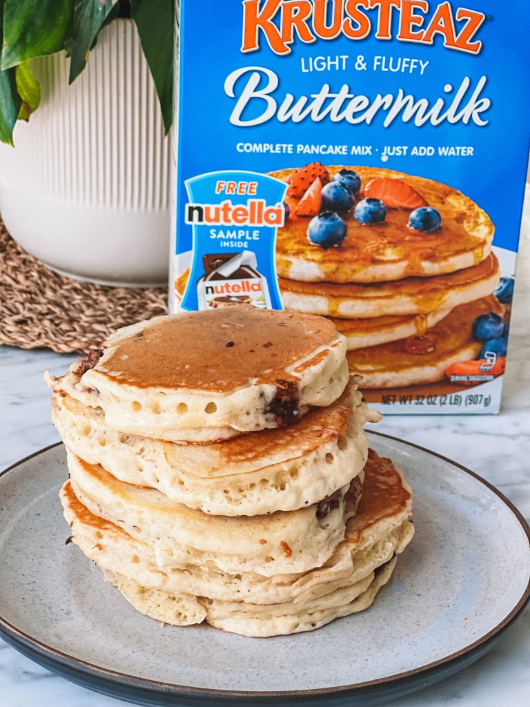 Nutella Stuffed Pancakes