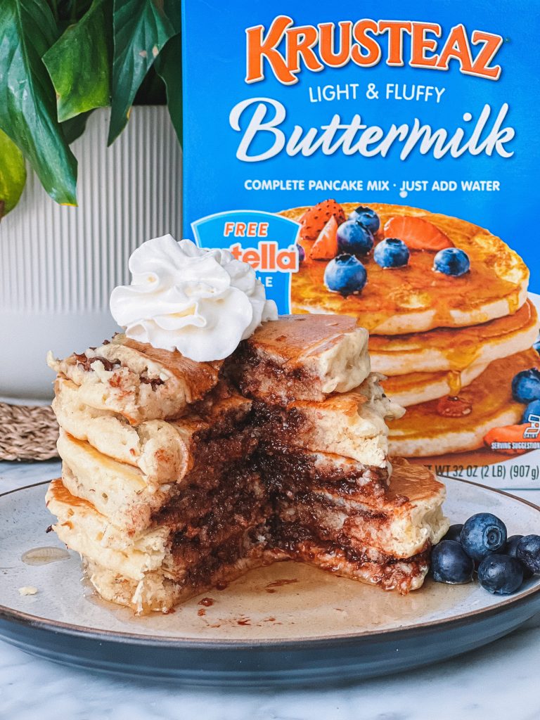 Nutella Stuffed Pancakes