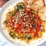 Whipped Feta Dip with Sizzling Shallot Oil & Roasted Tomatoes